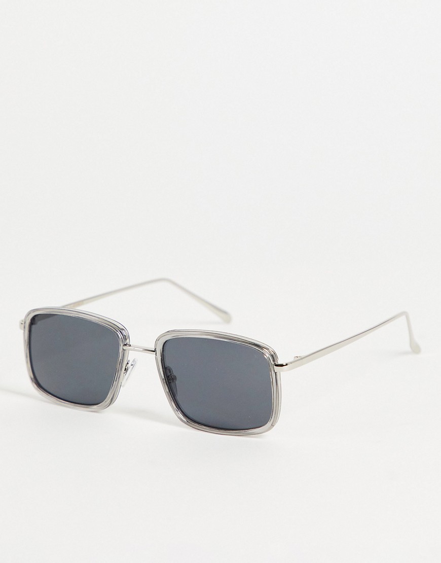 A.Kjaerbede - Aldo - Vierkante unisex zonnebril in grijs