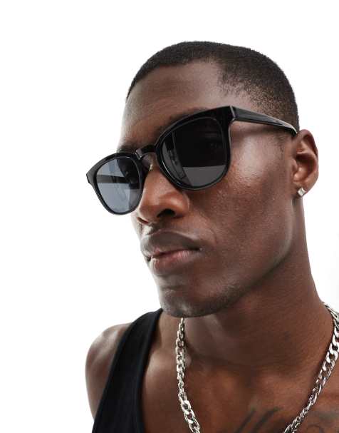 A.Kjaerbede bate classic sunglasses in black - view 1