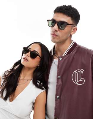 A.Kjaerbede - Bate - Lunettes de soleil classiques unisexes - Marron