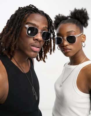 A.Kjaerbede A.Kjaerbede Bate retro sunglasses in crystal-Clear