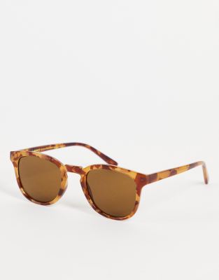 A.Kjaerbede A.Kjaerbede Bate square sunglasses in demi light brown tortoise