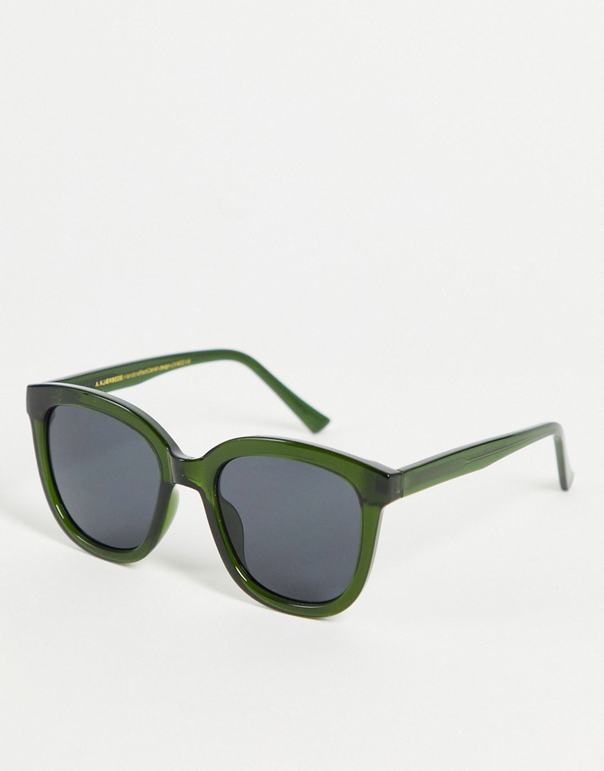A.Kjaerbede Billy womens round sunglasses in dark green