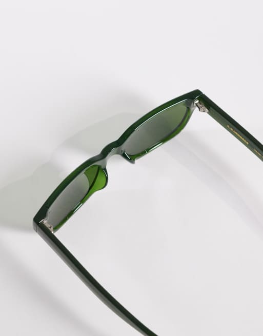 A.Kjaerbede - Bror - Occhiali da sole slim verde scuro trasparente, 2 di 3