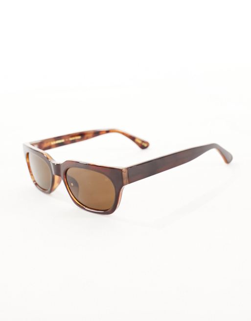 A.Kjaerbede bror rectangle sunglasses in brown transparent, 3 of 4
