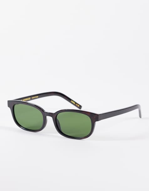 A.Kjaerbede Charlie slim rectangular sunglasses in demin tortoise - view 1