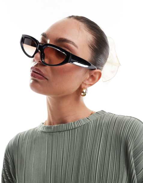 A.Kjaerbede – Ella – Niebieskie okulary przeciwsłoneczne typu kocie oczy - view 1