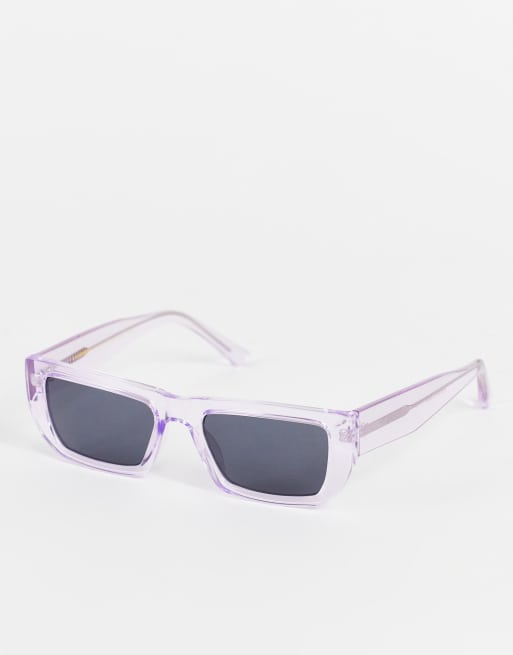 A.Kjaerbede - Fame - Occhiali da sole squadrati color lavanda trasparente