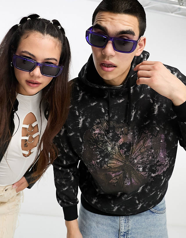 A.Kjaerbede - fame square festival sunglasses in purple transparent