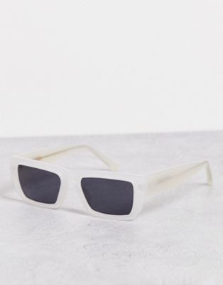 A.Kjaerbede Fame square sunglasses in ivory transparent