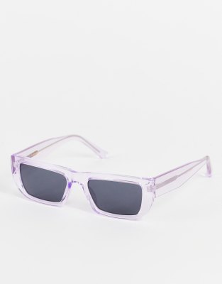 A.Kjaerbede A.Kjaerbede Fame square sunglasses in lavender transparent-Purple