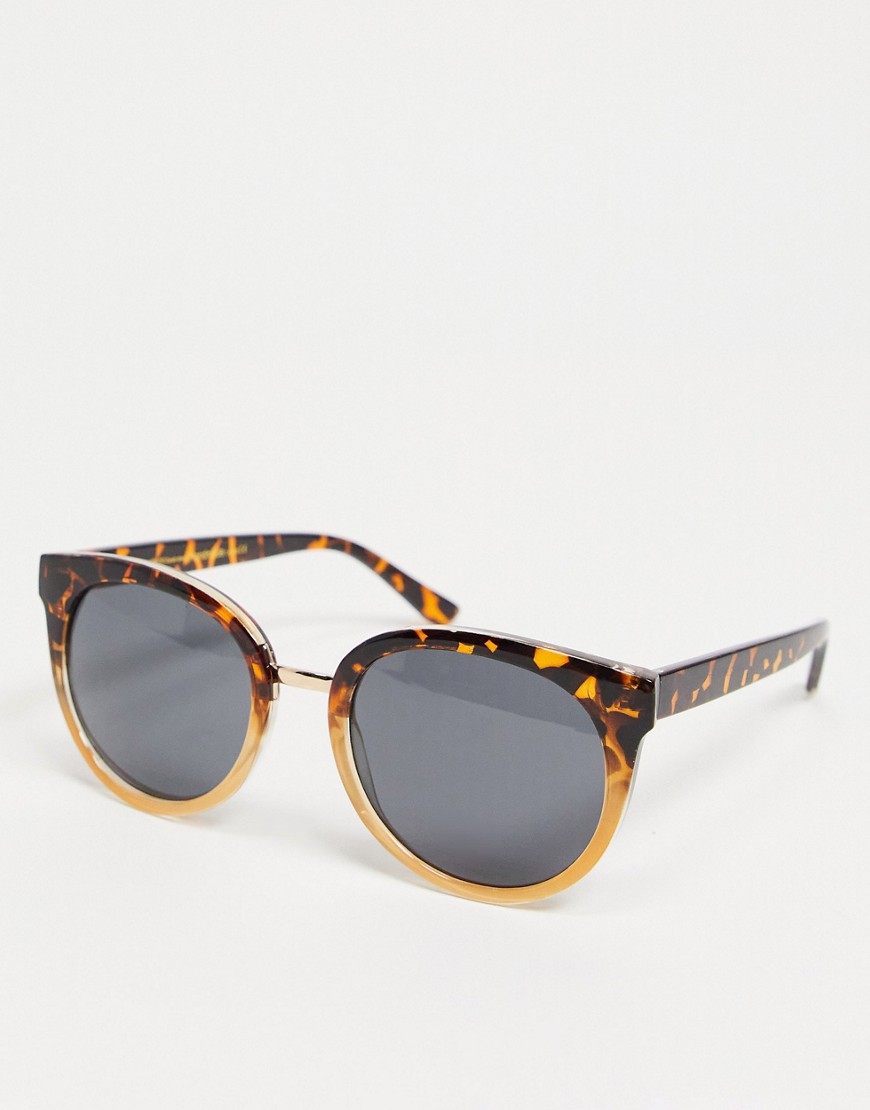 A.Kjaerbede – Gray – Brunspräckliga matta oversize-solglasögon i cateye-modell för kvinna