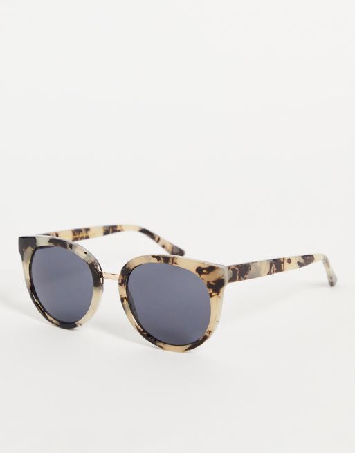 A.Kjaerbede - Gray - Occhiali da sole cat-eye rotondi color corno
