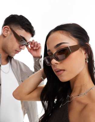 A.kjaerbede Gust Racer Sunglasses In Brown