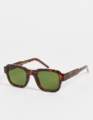 A.Kjaerbede A.Kjaerbede Halo square sunglasses in demi tortoiseshell-Brown