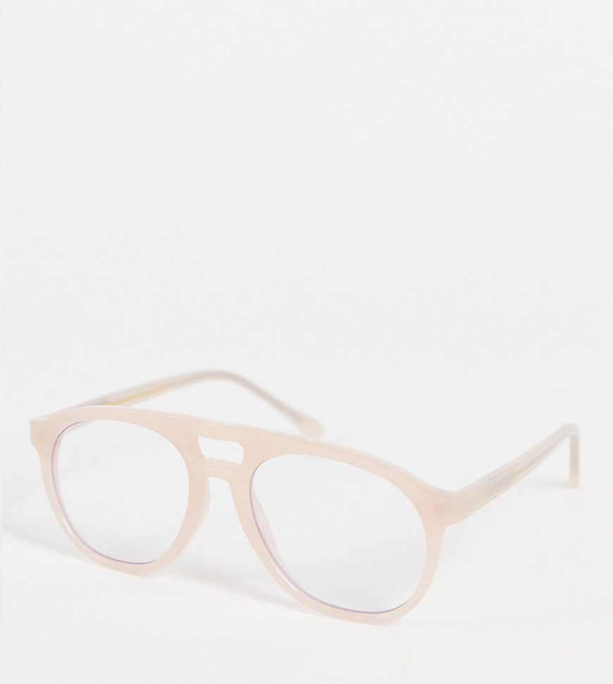 A.kjaerbede Henry Blue Light Glasses In Dusty Pink