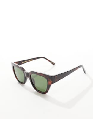 A.kjaerbede Kaws Square Sunglasses In Brown