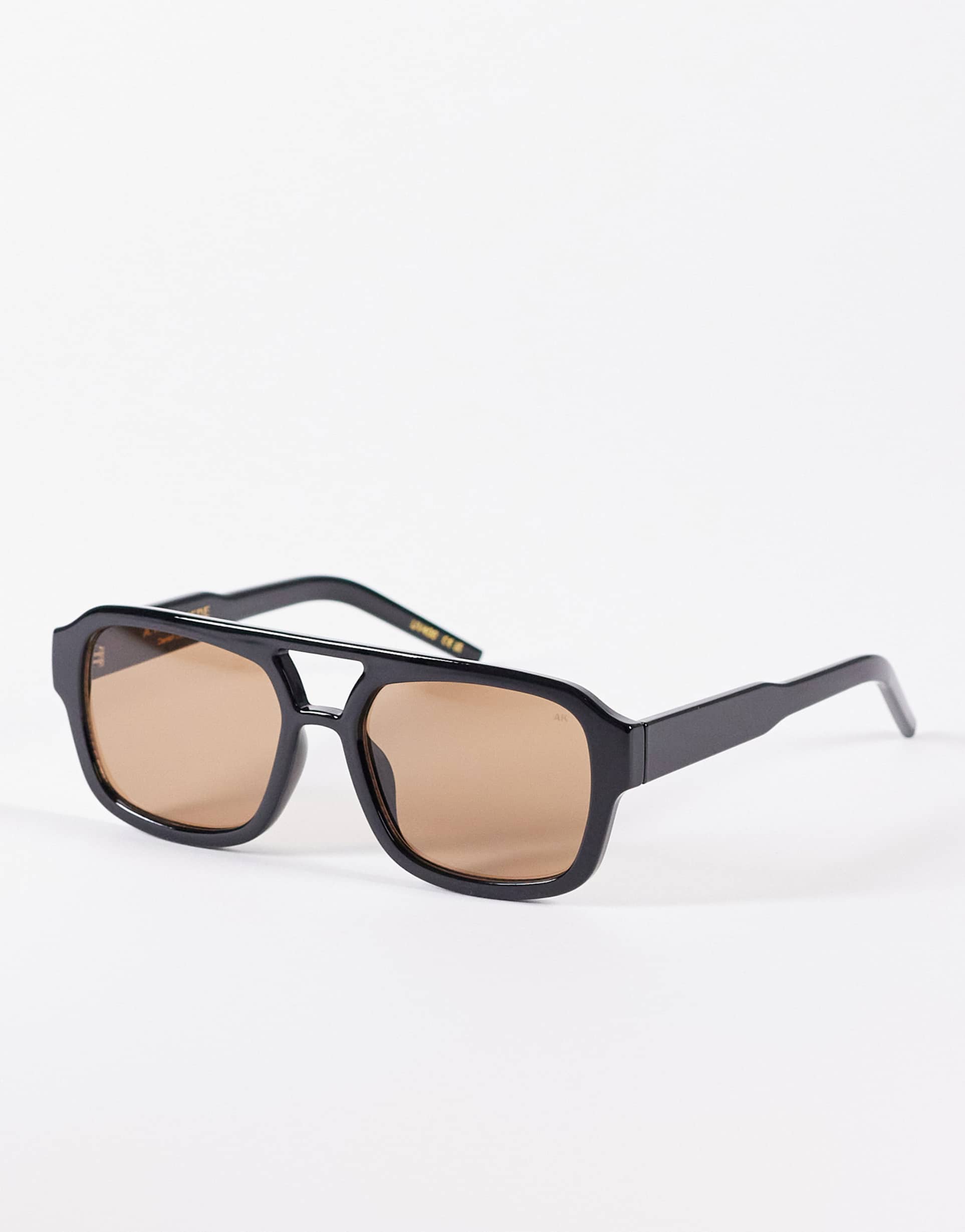 a.kjaerbede kaya oversized aviator sunglasses in black