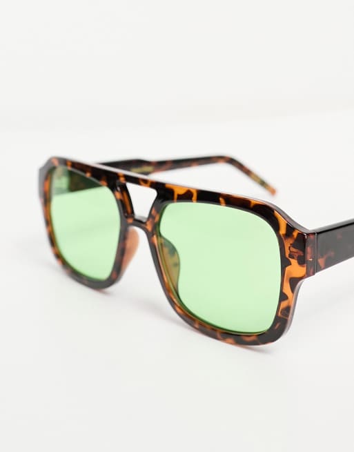A.Kjaerbede – Kaya – Szylkretowe okulary przeciwsłoneczne aviator, 3 z 4