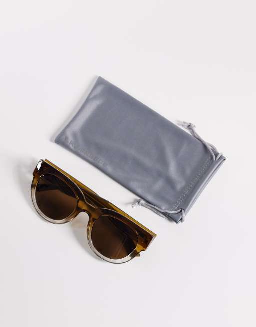 A.Kjaerbede large classic sunglasses in smoke brown , 3 of 3