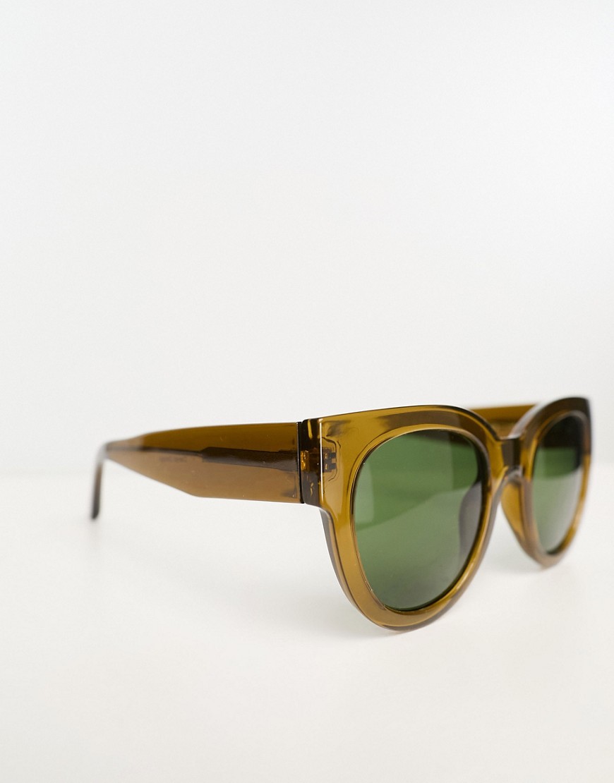A.Kjaerbede Lilly round sunglasses in smoke transparent-Brown