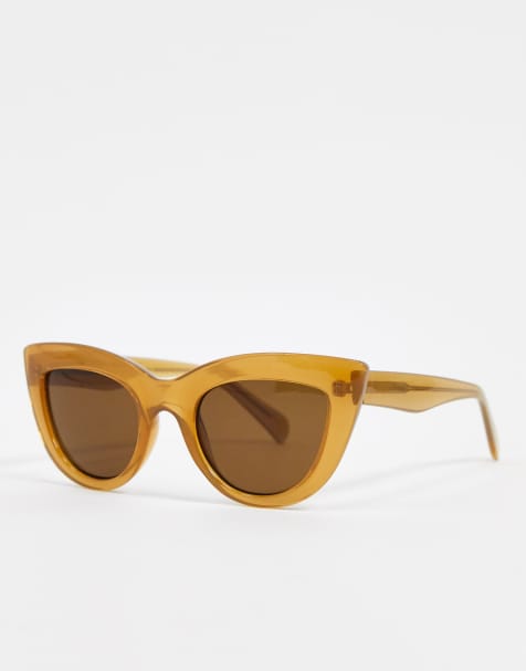Lunettes De Soleil Unisexe A.Kjaerbede - Modèle Zan En Polycarbonate Beige