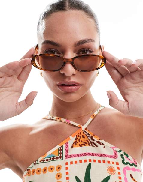 A.Kjaerbede – Macy – Bruna solglasögon i smal modell - view 1