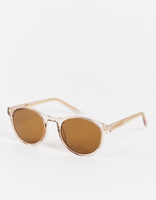 A.Kjaerbede Marvin round sunglasses in champagne