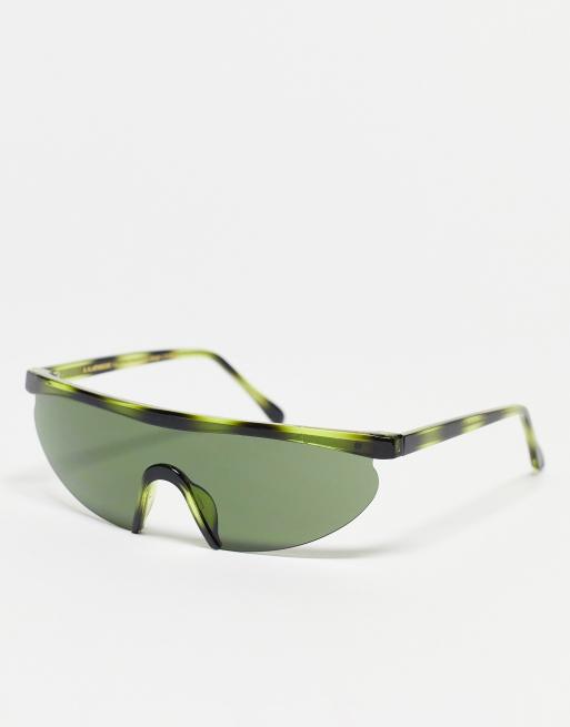 A.Kjaerbede Move2 visor festival sunglasses in green