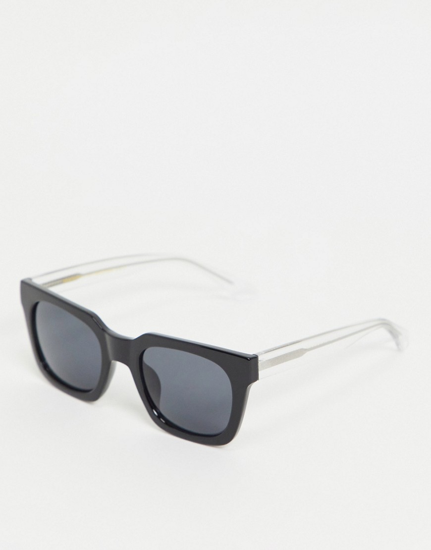 A.kjaerbede Nancy Unisex Square Sunglasses In Black