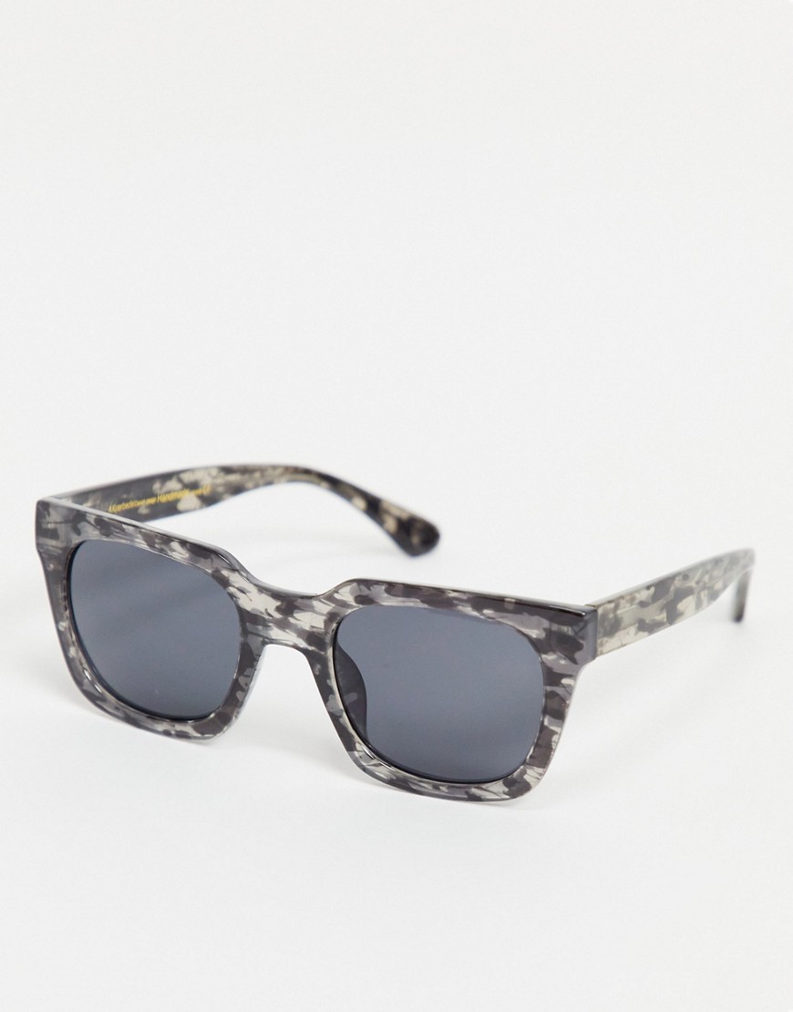 A.kjaerbede Nancy Unisex Square Sunglasses In Gray Tort-grey