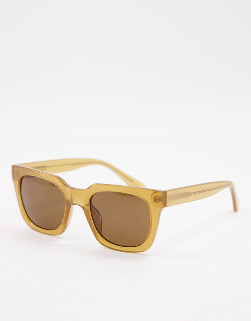 A.Kjaerbede Nancy unisex square sunglasses in light brown