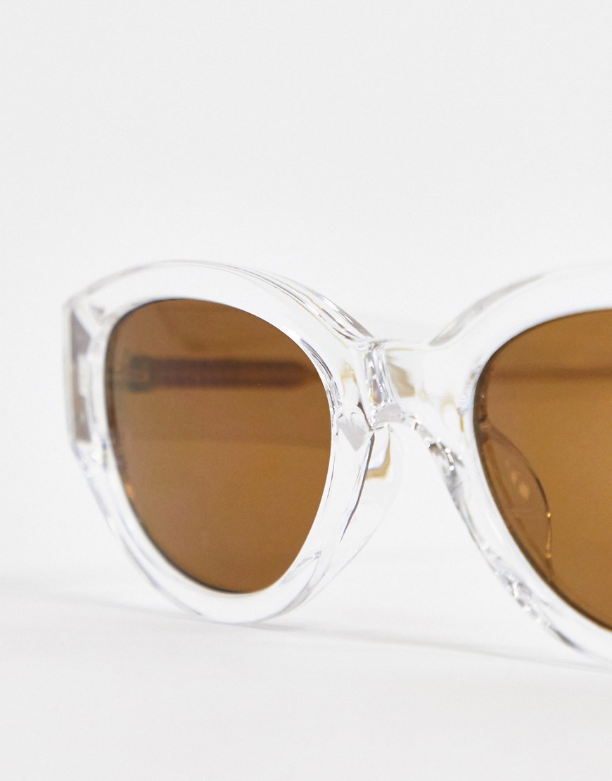 A.Kjaerbede round retro sunglasses in crystal-Clear