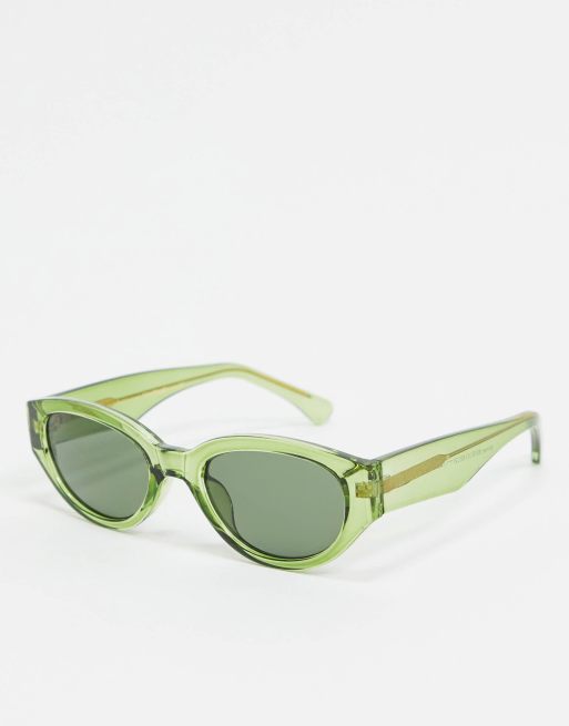 Green store retro sunglasses