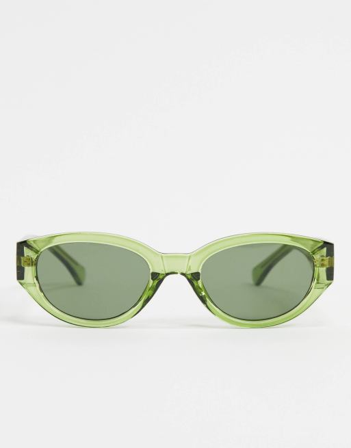 A.Kjaerbede round retro sunglasses in green, 2 of 4