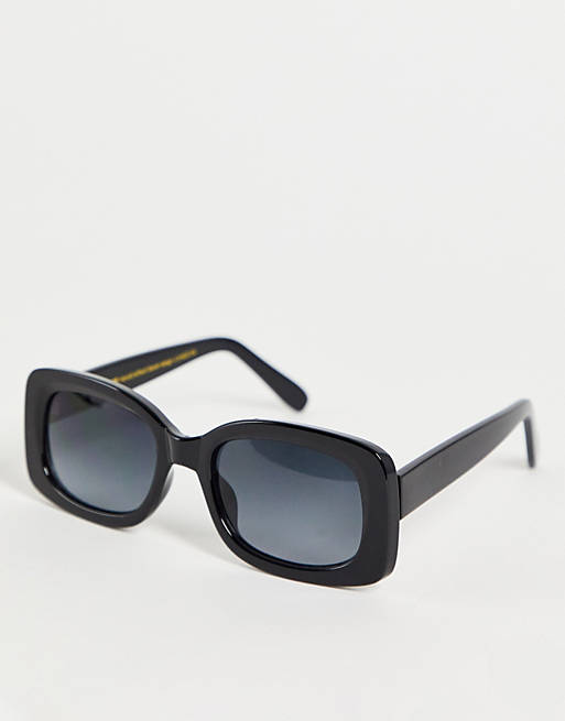 A.Kjaerbede Salo unisex square sunglasses in black