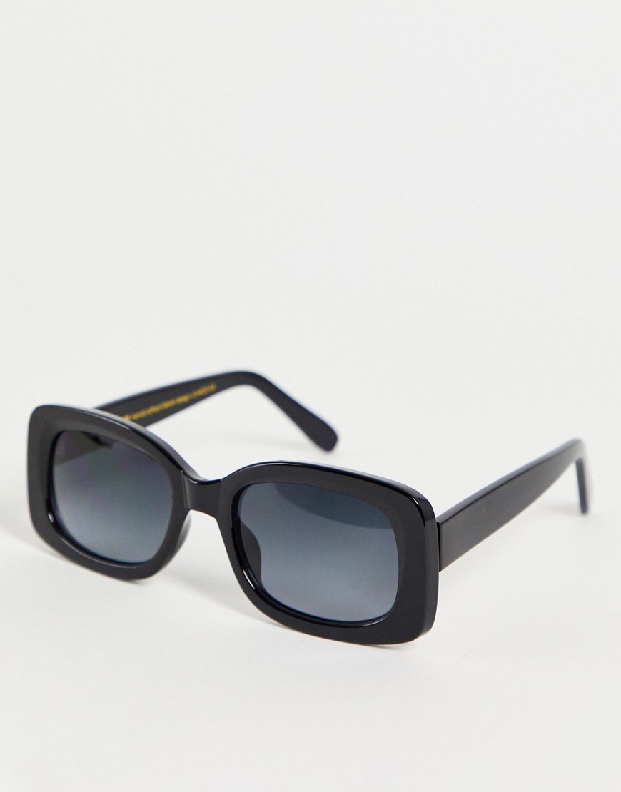 A.Kjaerbede - Salo - Vierkante uniseks zonnebril in zwart