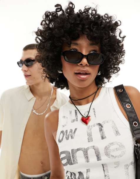 A.Kjaerbede will square sunglasses in black - view 1