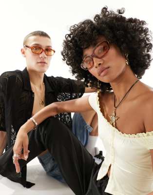 A.Kjaerbede A.Kjaerbede will square sunglasses in havana-Brown
