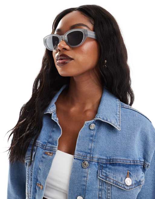 A.Kjaerbede – Winnie – Cat-Eye-Sonnenbrille in Grau