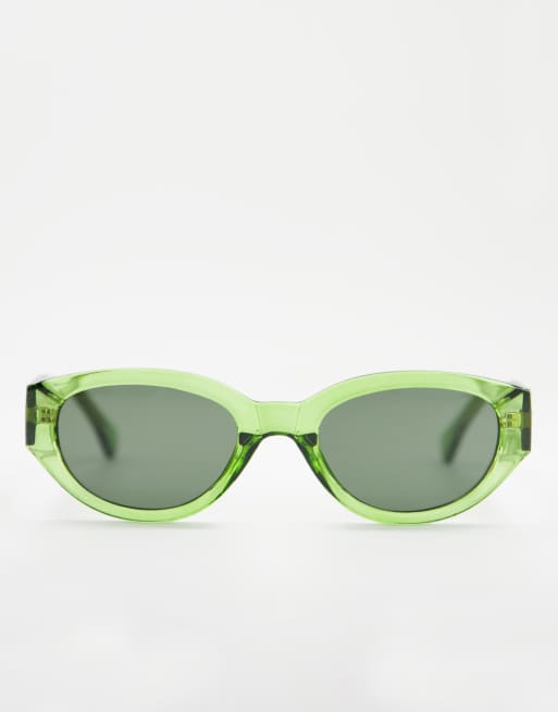 A.Kjaerbede - Winnie - Grønne runde unisex-solbriller i retro-stil, 3 af 4