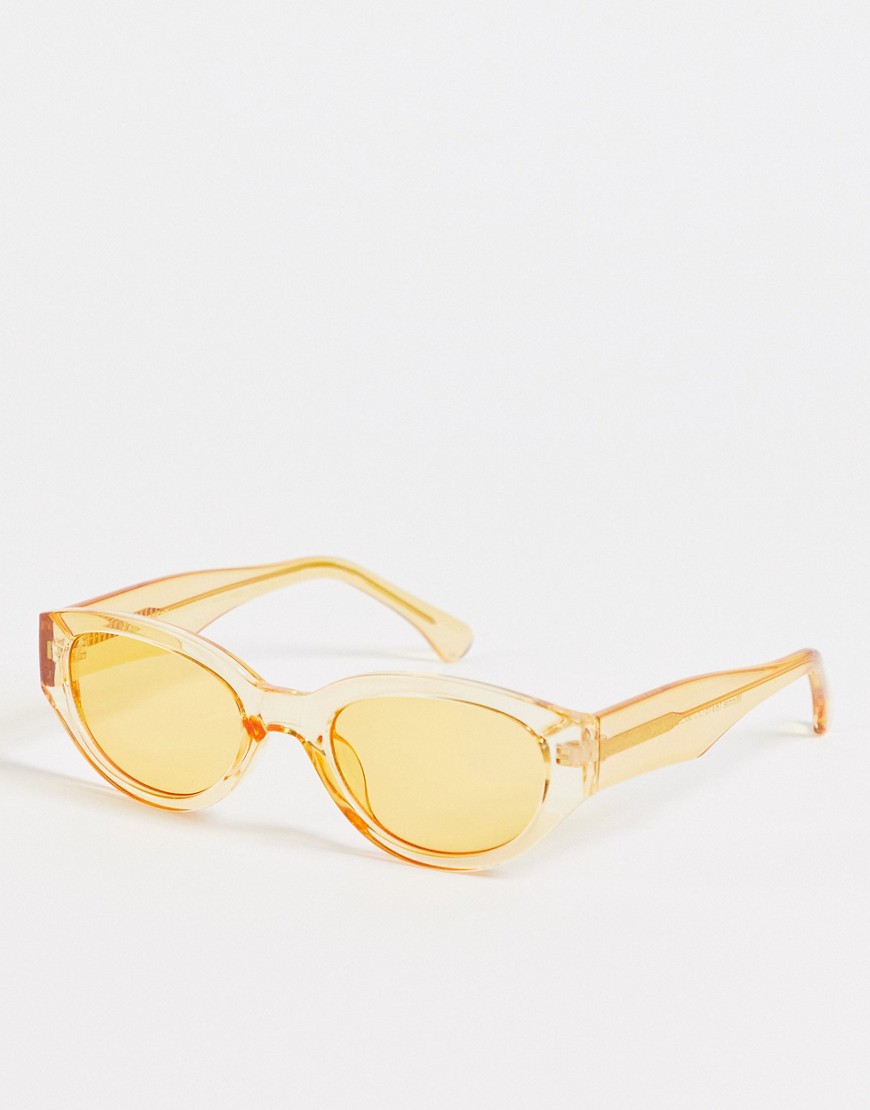 A.Kjaerbede – Winnie – Orange runda solglasögon i retrostil och unisex-modell