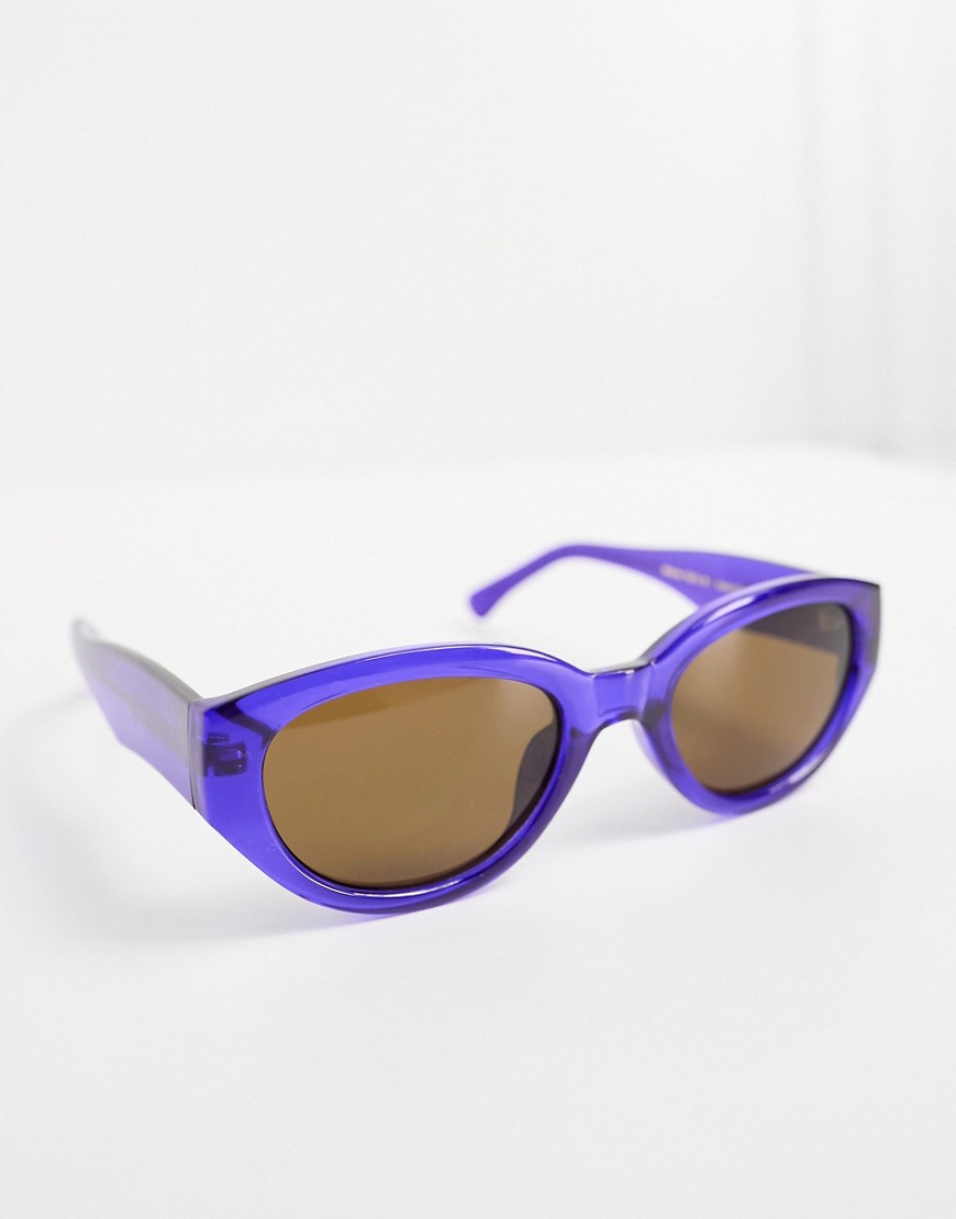 A. Kjaerbede Winnie round festival sunglasses in purple transparent