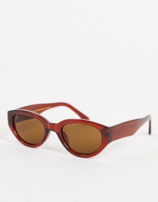 A.kjaerbede Winnie Round Sunglasses In Brown
