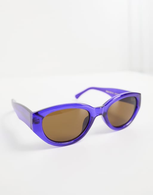 A.Kjaerbede – Winnie – Runde Festival-Sonnenbrille in transparentem Lila