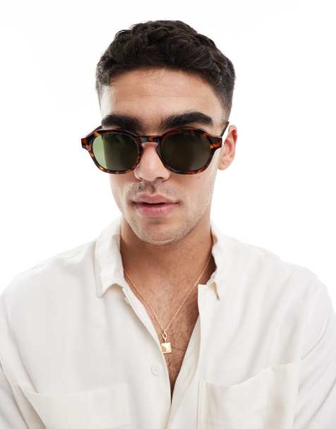 A.Kjaerbede Zan square sunglasses in havana - view 1