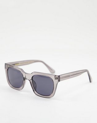 A.Kjærbede – Nancy – Eckige Unisex-Sonnenbrille in Grau