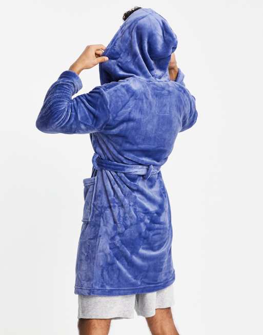 Albornoz azul medio con capucha de Bench, 2 de 4