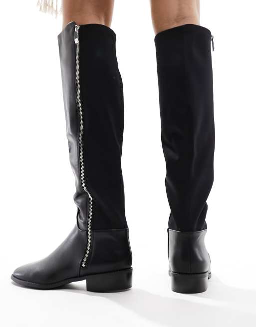 Aldo Aahliyah Flat Knee Boots in Black