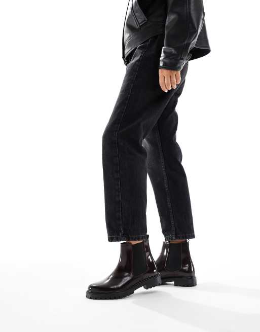 ALDO Adalitlan chelsea ankle boots in burgundy, 3 of 4