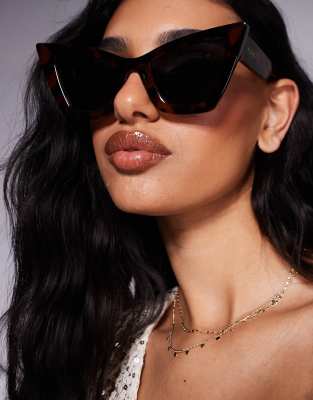 ALDO - Adoawen - Cat-Eye-Sonnenbrille in Schildpatt-Optik-Braun
